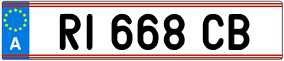 Trailer License Plate